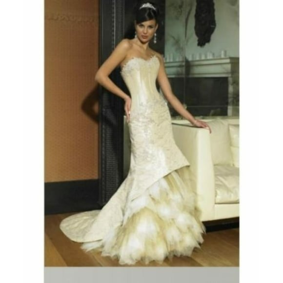 Sottero and Midgley Dresses & Skirts - Sottero and Midgley Mermaid Tulle Corset Wedding Dress Bride Size 8